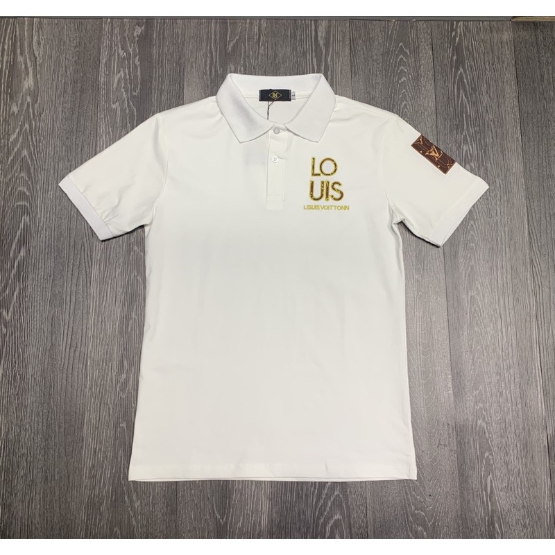 Áo thun cổ trụ thêu logo trước ngực cao cấp(chất cotton 100% siêu mát) | BigBuy360 - bigbuy360.vn