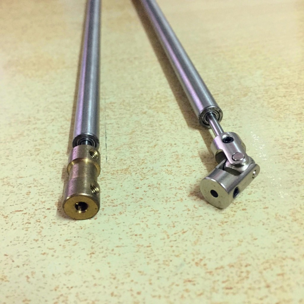 Trục chân vịt lõi 3mm kèm trục chuyển động và chân vịt 2 lá