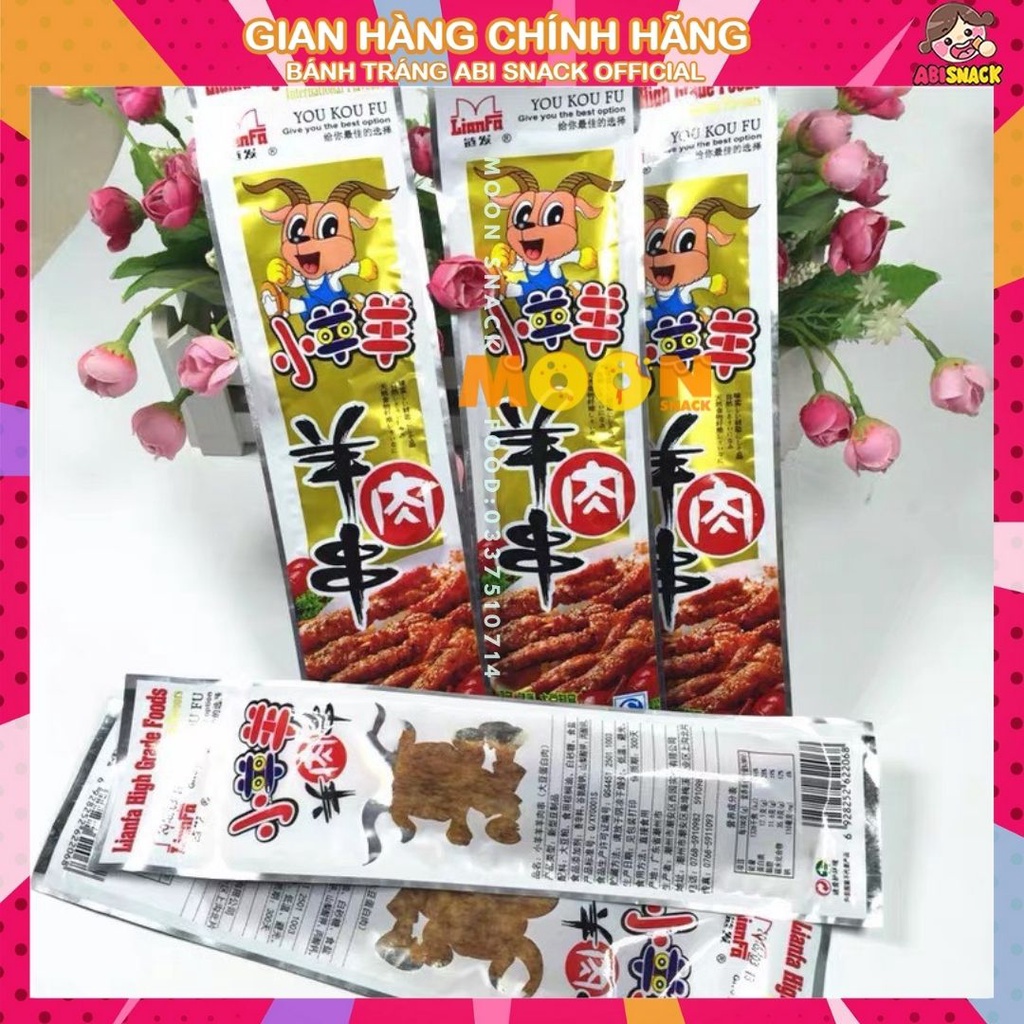[Hot] Chả cừu chay Yangyang thịt cừu xiên chay tẩm vị hương món ăn gây nghiện trung hoa gói 21g