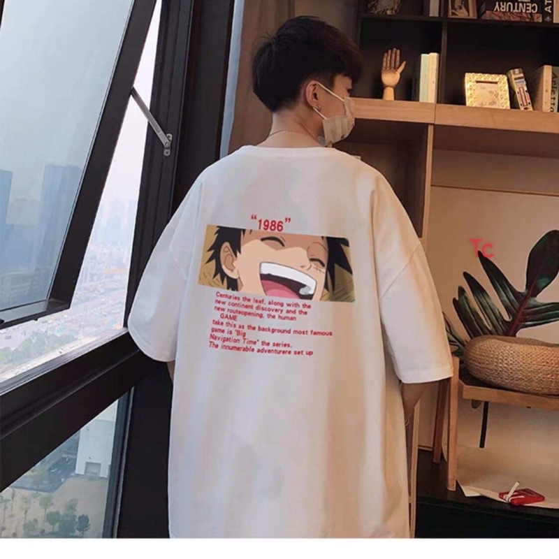 Áo thun tay lỡ mặt chữ Nhật vuông TC12