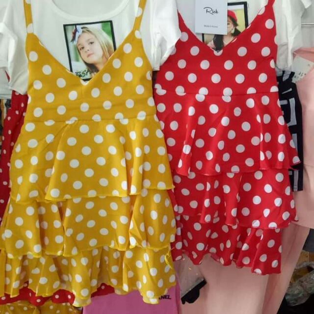 Combo 2 đầm tầng cho bé