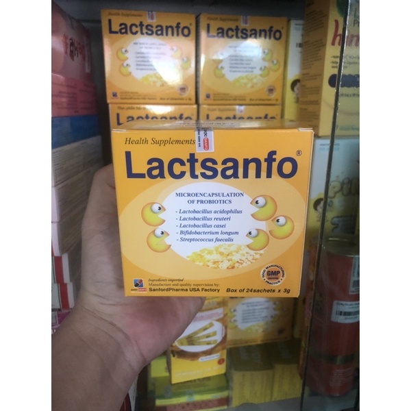 Men vi sinh Lactsanfo- Men vi sinh công nghệ vi nang cho người rối loạn tiêu hóa, chướng bụng, đầy hơi