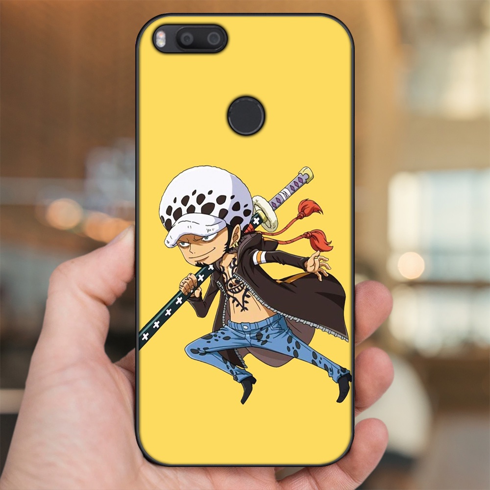 Ốp lưng Xiaomi Mi A1, Mi 5X viền đen in hình Law One Piece