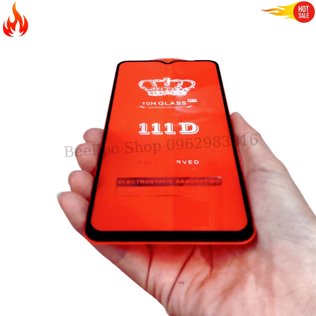 Kính cường lực Oppo F11 - Full màn hình 111D và Trong suốt - Độ cứng 10H