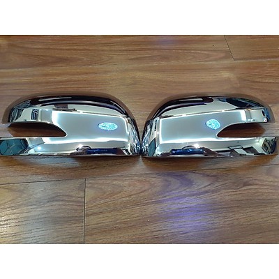 Bộ 2 Ốp Gáo Gương Xe Toyota Wigo 2018-2019 2020 2021 mạ Crom cao cấp có sẵn keo dính 2 mặt chuyên dụng