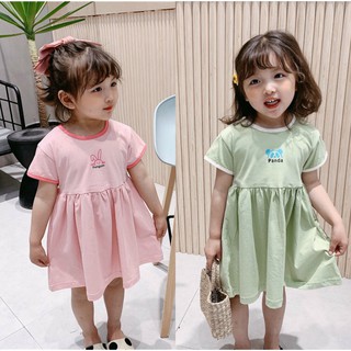 Váy phông gấu thỏ bé gái sz 80->130