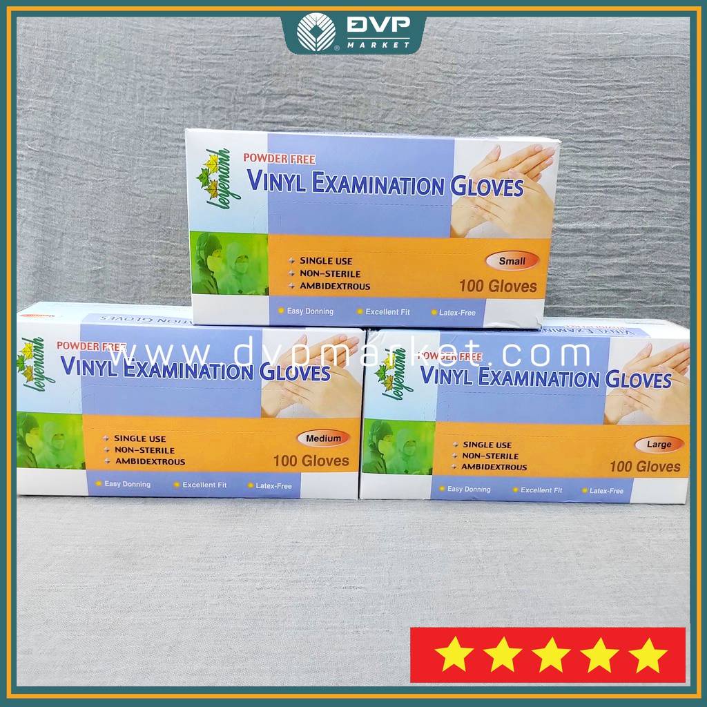 Găng tay y tế trong không bột Vinyl