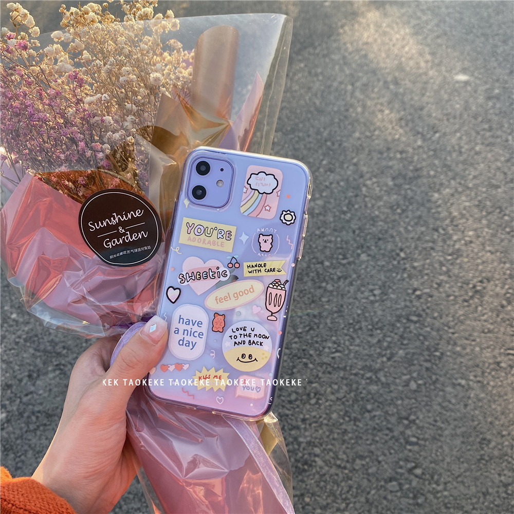 Ốp điện thoại in hình độc đáo cho iphone Rainbow smiley 6/6plus/6s/6s plus/6/7/7plus/8/8plus/x/xs/xs max/11/11 pro/11 promax/12pro/12promax/12mini/12 | BigBuy360 - bigbuy360.vn