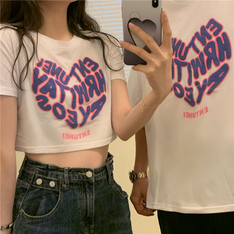 Áo Thun Nữ Ngắn Tay In Chữ Nhiều Màu Thời Trang