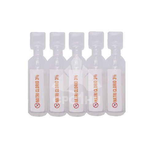 DUNG DỊCH KHÍ DUNG LÀM SẠCH ĐƯỜNG THỞ MŨI, HỌNG, LỎNG DỊCH TIẾT NEBUSAL 3% CPC1HN 1 VỈ 5 ỐNG 5ML