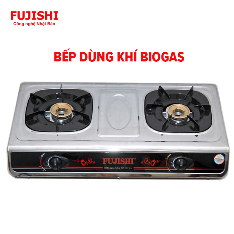 Bếp sử dụng khí BIOGAS chén đồng khung inox FUJISHI FJ-BG8