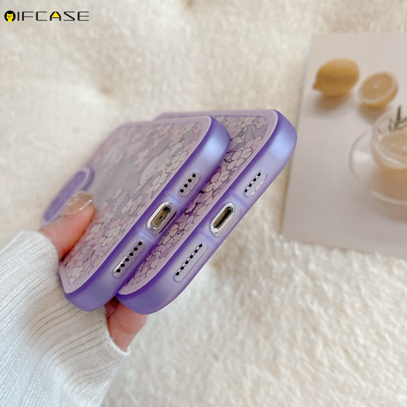 Ốp Điện Thoại Trong Suốt Chống Sốc In Hình Hoạt Hình Thắt Nơ Cho iPhone 13 12 11 Pro Max XS Max XR X
