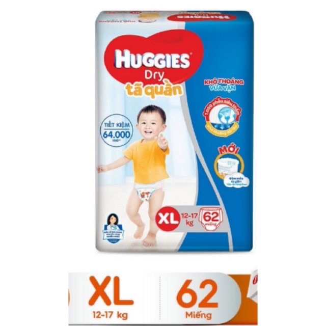 Tã quần huggies XL62