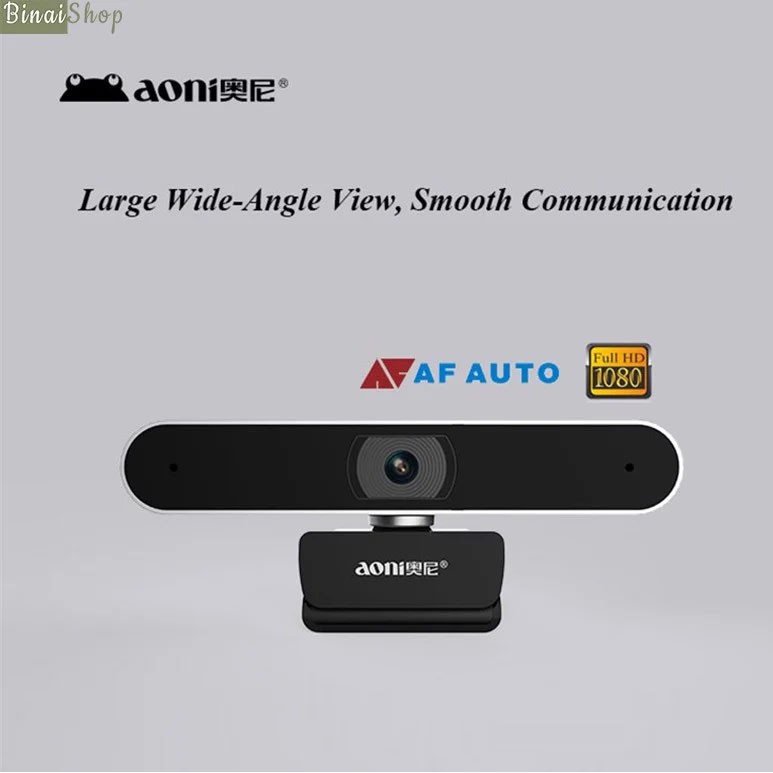 Webcam Họp Trực Tuyến Aoni A30 (Livestream FullHD 1080p 30fps, Góc Rộng 92 Độ, Lấy Nét Nhanh 0.7s)