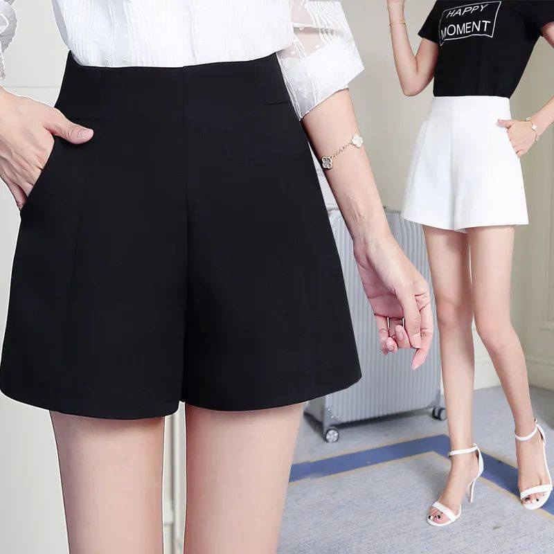 Quần short nữ lưng cao, quần short ống rộng nữ tôn dáng vải tuyết mưa Mia Shore