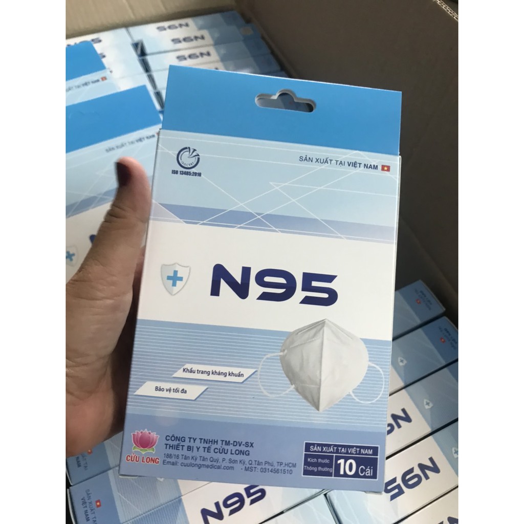 KHẨU TRANG N95 CỬU LONG-1 THÙNG 300 CAI