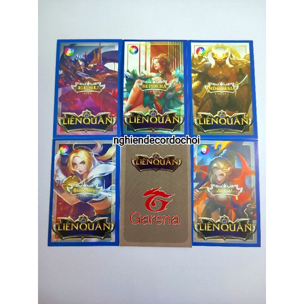 Combo 50 Thẻ bài liên quân mobile 2022 siêu đẹp bằng giấy.