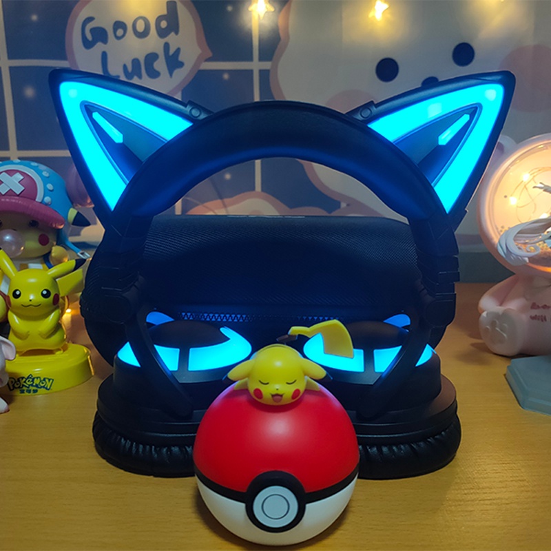 Tai nghe tai mèo Demon Dance YOWU cat ear headphone phiên bản Elf Black