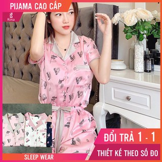 - set pijama môi hồng cao cấp - mã c111