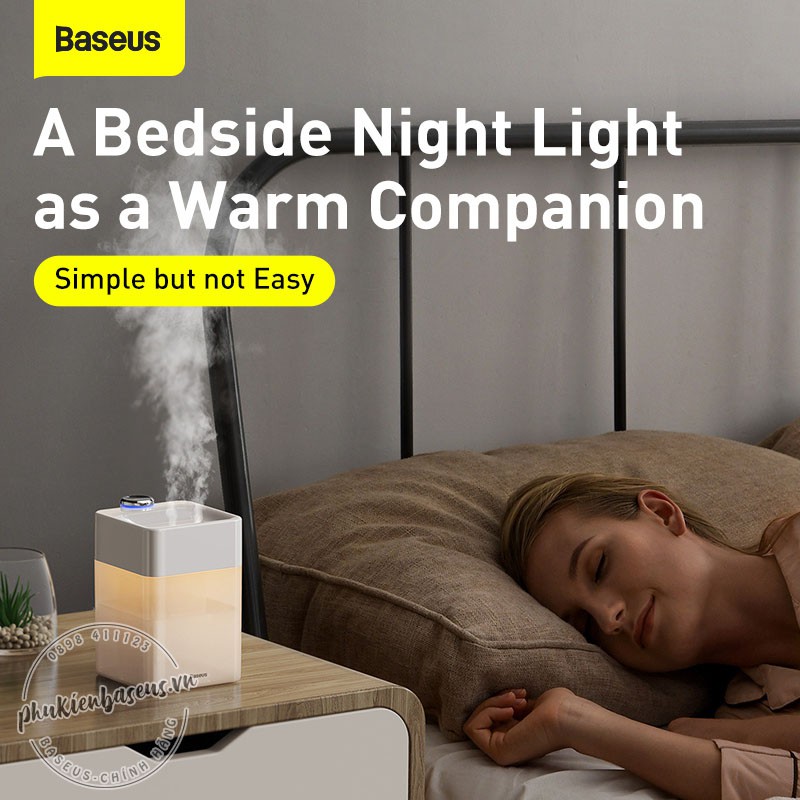 Máy phun sương tạo ẩm để bàn Baseus Time Magic Box Humidifier 550ml