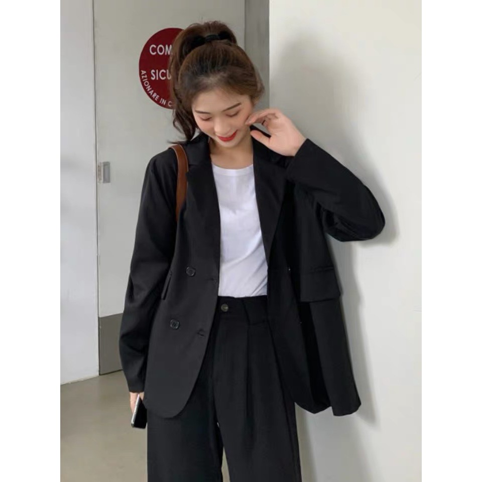 Áo Blazer-Vest nữ 4 nút 1 lớp Hàn Quốc {SẴN SIZE-ĐẶT MAY} | BigBuy360 - bigbuy360.vn