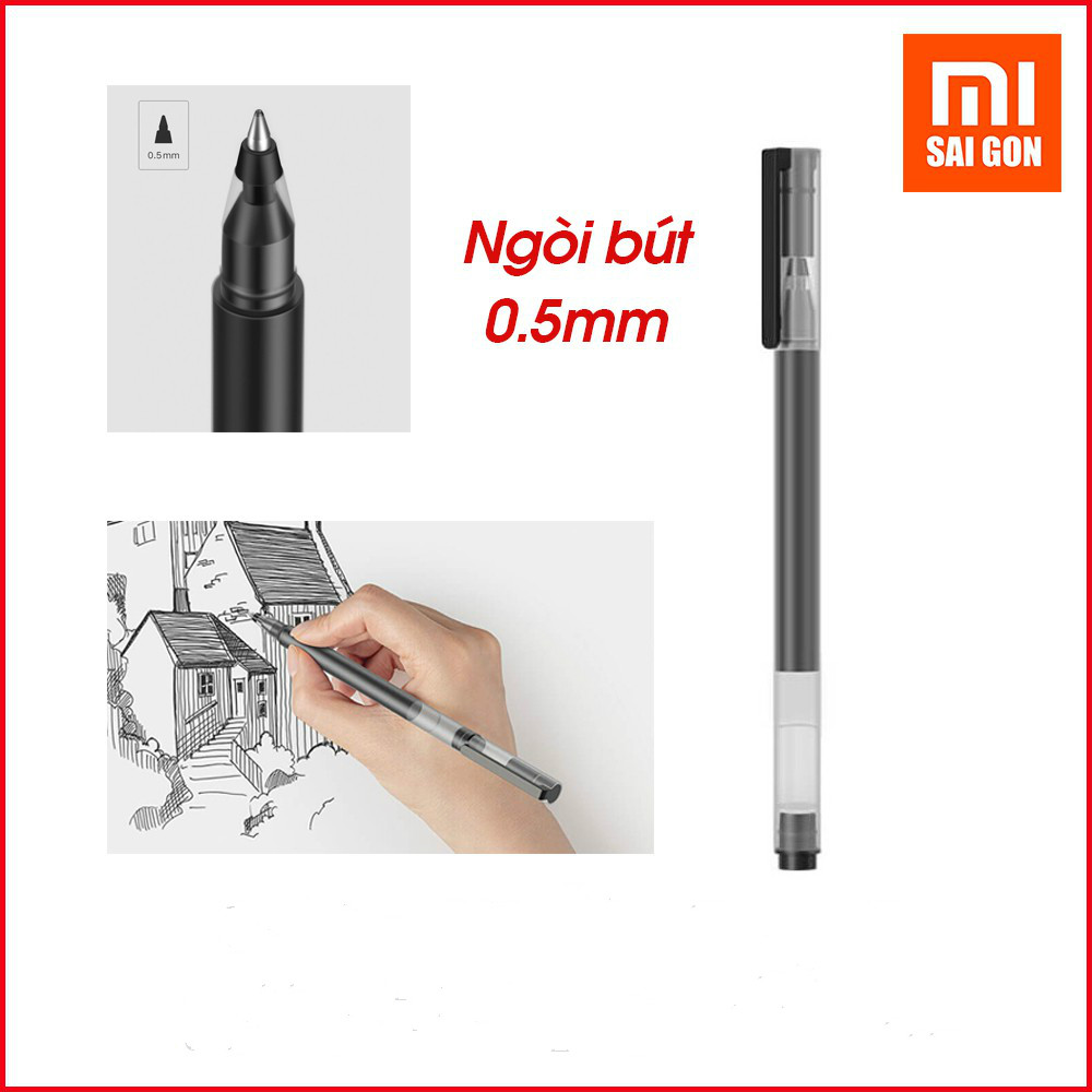 Bút Bi nước Xiaomi Mi Jumbo Gel Ink Pen ( Mực Đen / Mực Đỏ ) ( 1 cây )