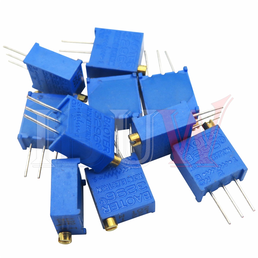 Set 10 Chiết Áp 3296W 1K 2K 5K 10K 100K 103 100R Cho Máy Cắt Cỏ