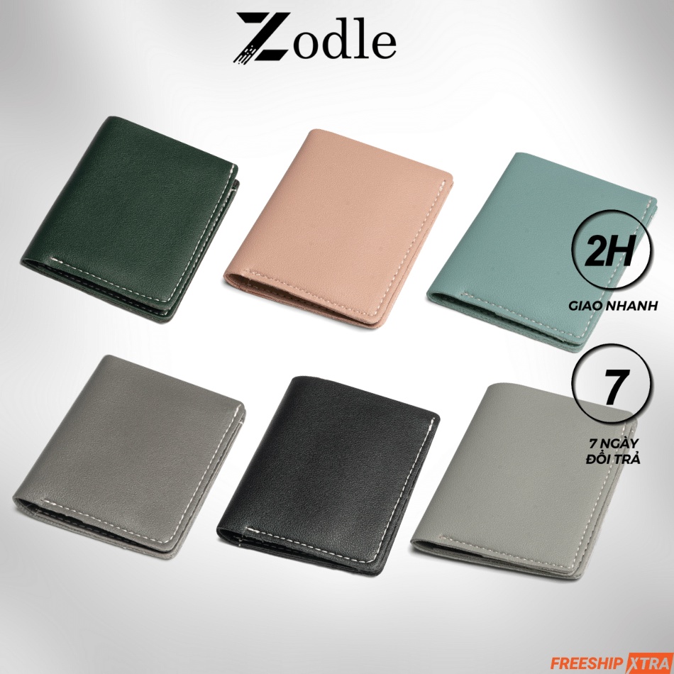 Bóp Ví Nam Mini Ví Da Nam nhỏ gọn cầm tay đựng tiền thẻ nhiều ngăn thời trang Zodle MN02