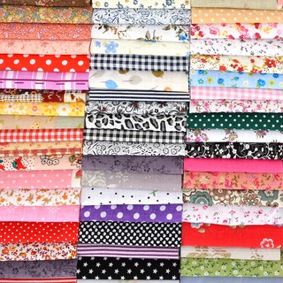 Set 100 Tấm Vải Cotton Hình Vuông 10*10cm Nhiều Họa Tiết Dùng Để May Vá Thủ Công