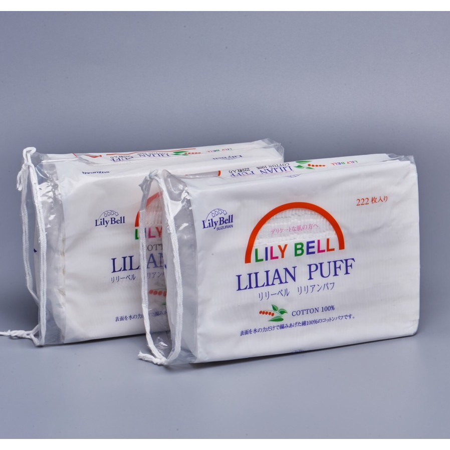 Bông tẩy trang Lily Bell 222 miếng giúp làm sạch da mặt - Mecskincare