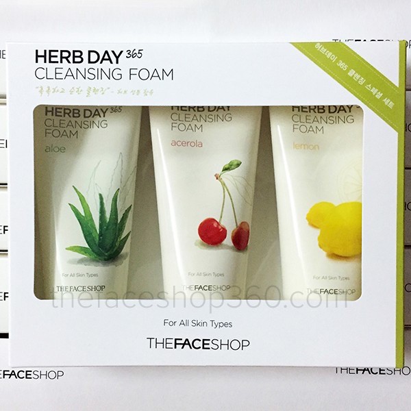 #sieure Sữa Rửa Mặt The Face Shop Herb Day 365 Cleaning Foam TFS 170ml