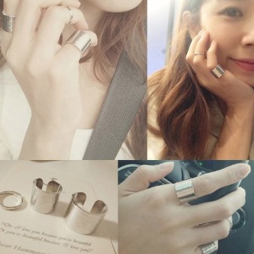 Set 3 chiếc bản to - Nhẫn thời trang phong cách Hàn Quốc