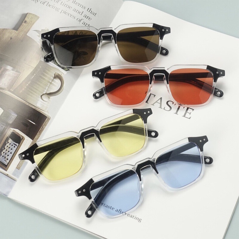 Kính Mát Gọng Vuông Phong Cách Hip hop Thời Trang 2022 Mới Cho Nam Và Nữ