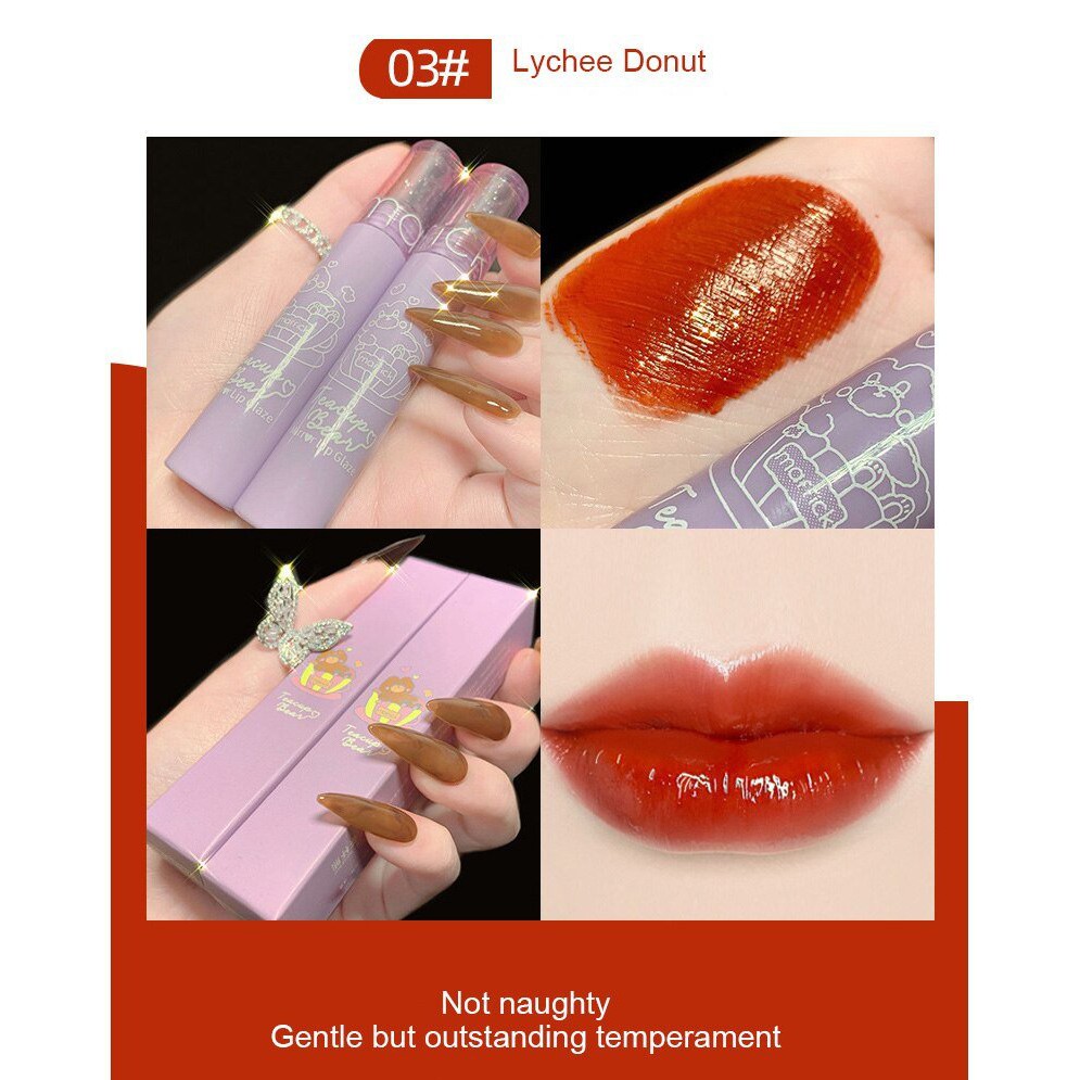 ❤️son nội địa trung❤️ Son Kem MAFFICK tách trà gấu  trang điểm môi dưỡng ẩm để chống khô môi. | BigBuy360 - bigbuy360.vn