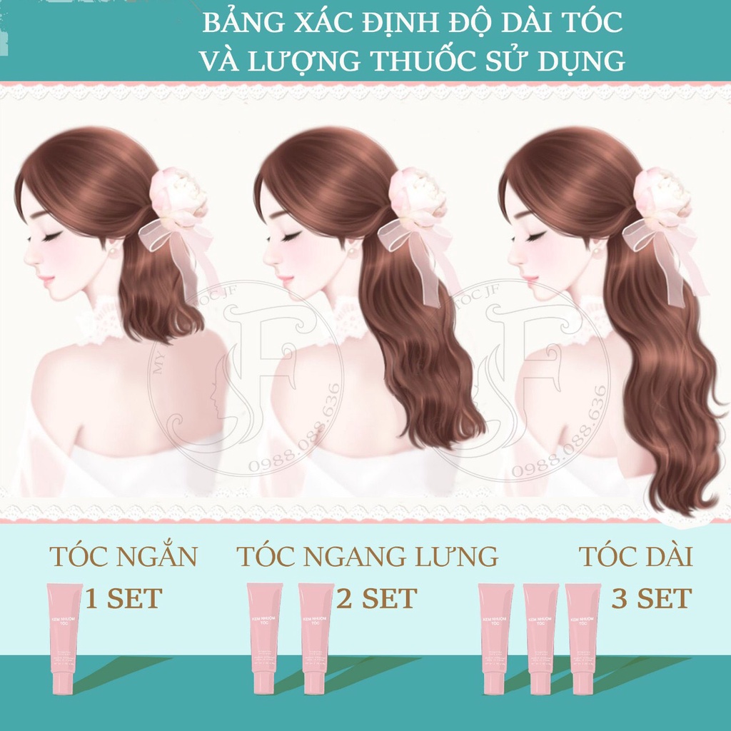 Kem Nhuộm Tóc Tại Nhà Nâu Trà - Nhuộm Trên Nền Tóc Đen Tự Nhiên