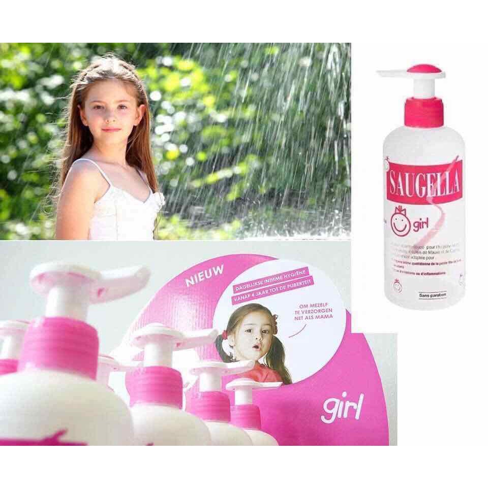 Dung dịch vệ sinh cho bé gái Saugella girl 200ml