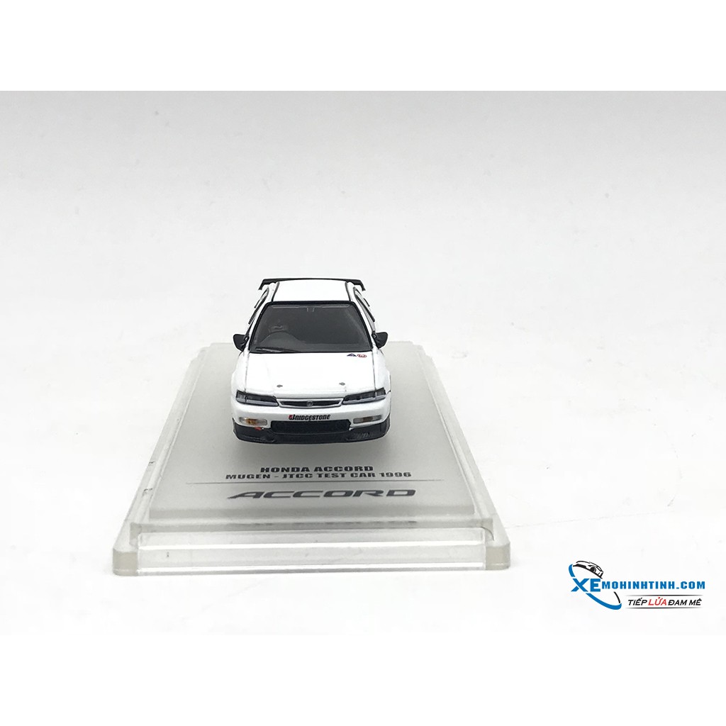 Xe Mô Hình Honda Accord JTCC- Mugen Test Car 1996 1:64 Inno Model ( Trắng )