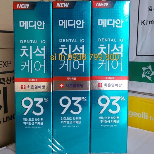 Kem đánh răng Hàn Quốc trắng răng MEDIAN DENTAL IQ 93% 120g