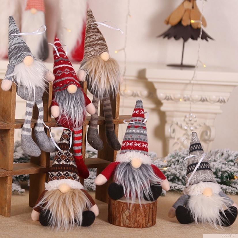 Gnome Doll Plush Faceless Doll Hanging Pendant Christmas Decorations 1pc