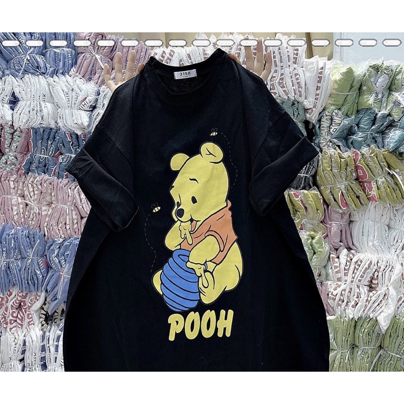 Áo phông gấu vàng ăn mật ong POOH TTA866