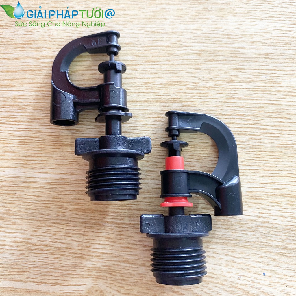 Béc phun mưa g5 có nối ren 21mm hàng nhập khẩu có logo lưu lượng 60l/h, 90l/h combo 10 cái béc tưới cây giải pháp tưới