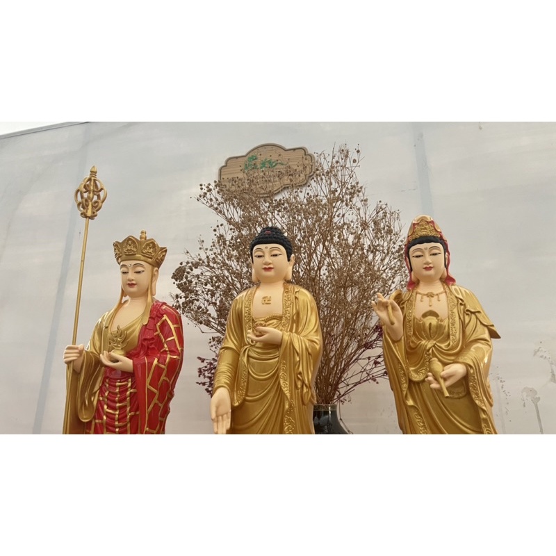 Ta Bà Tam Thánh đứng cao 45cm -47cm