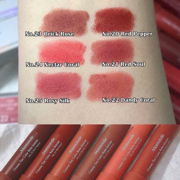 ( có sẵn ) Son bút chì Mamonde Creamy Tint Color Balm Intense 18 19 20 22 23 24 2518 | BigBuy360 - bigbuy360.vn