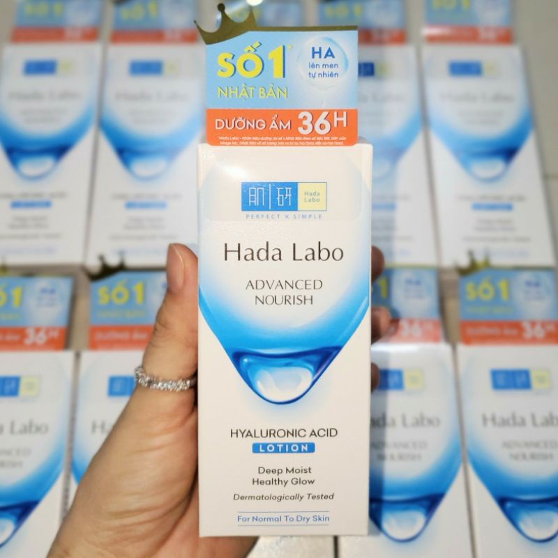 (Da thường/khô MẪU MỚI) Dung Dịch Dưỡng Ẩm Tối Ưu Hada Labo Advanced Nourish Hyaluron Lotion 100ml