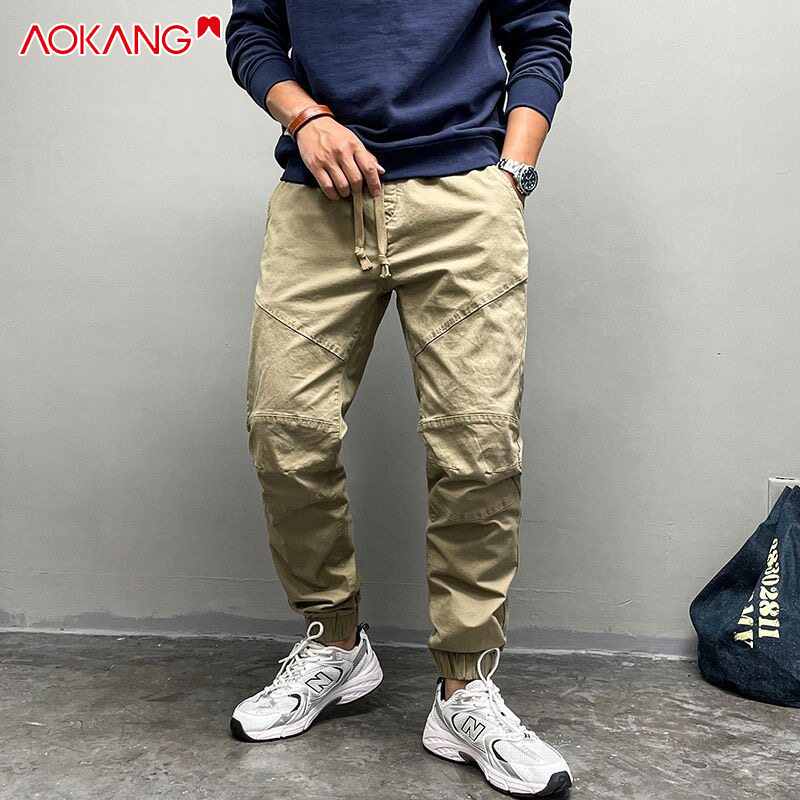 Quần dài nam AOKANG lưng thun màu sắc đơn giản thời trang