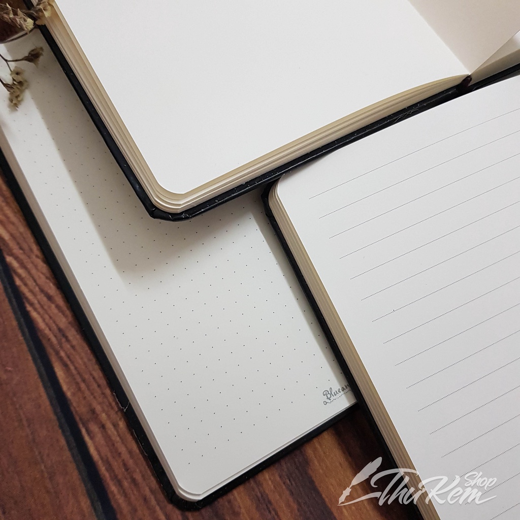 Sổ tay bìa cứng A5 ruột kẻ ngang/ chấm DOT/ trơn không dòng kẻ Blueangel BLA-KM