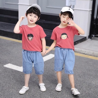set áo thun quần bò