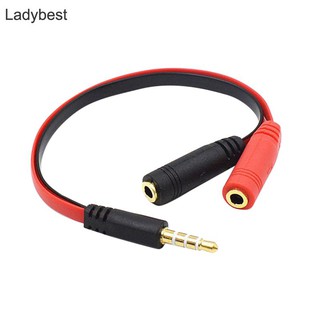 Cáp chia jack âm thanh 1 đầu dương sang 2 đầu âm 3.5mm cho điện thoại , máy tính