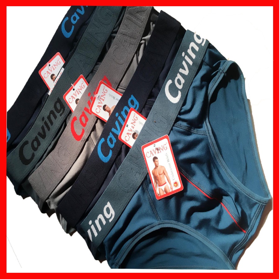 Quần Lót Nam CAVING Vải Thun Lạnh Cao Cấp, Cạp 4cm, Co Dãn, Thấm Hút Tốt, Kháng Khuẩn