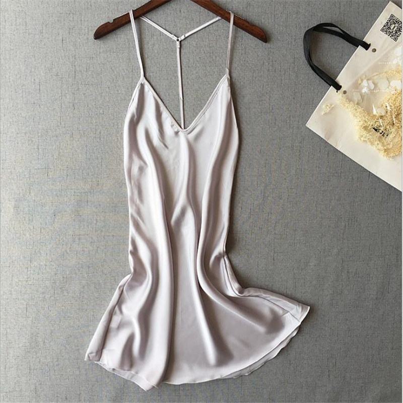 Đầm Ngủ Hở Lưng Màu Trơn Gợi Cảm Cho Nữ | BigBuy360 - bigbuy360.vn